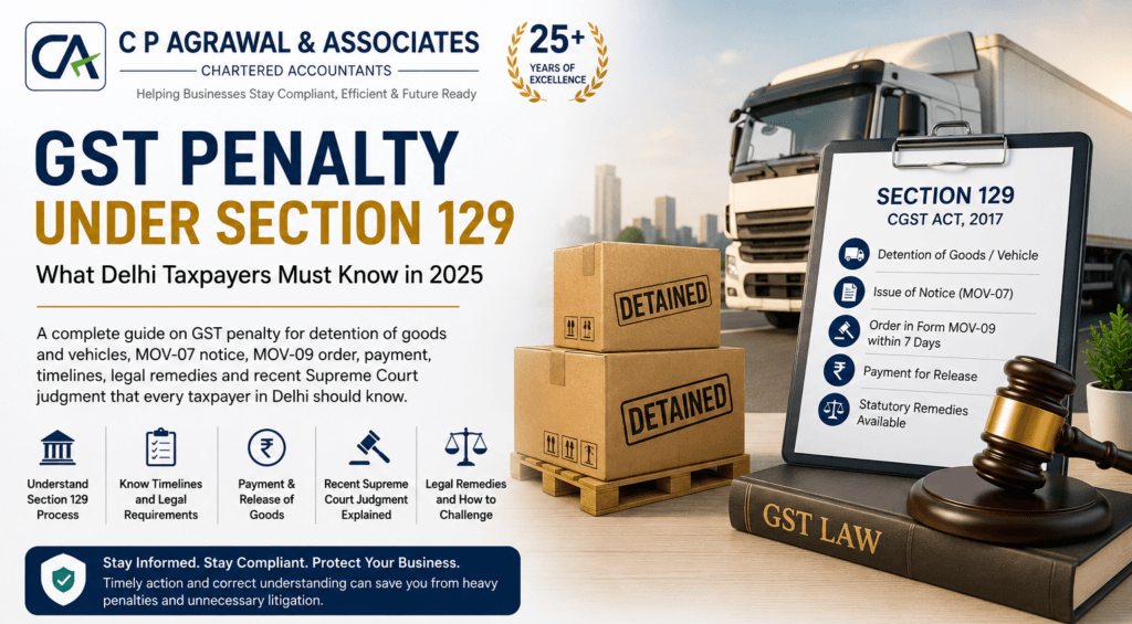 Section 129(3) GST Penalty Order After 7 Days: Latest 2026 Rulings